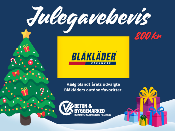 Julegavebevis på udvalgt outdoortøj fra Blåklæder